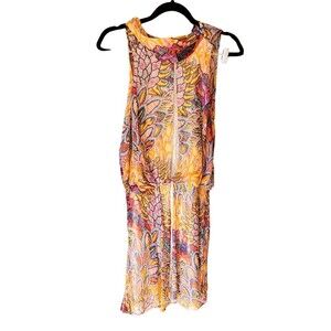Nicole Miller Artelier Silk Sequin Halter Dress Size 4 Multicolor Boho Cocktail